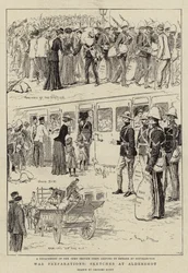 Kriegsvorbereitungen, Skizzen in Aldershot